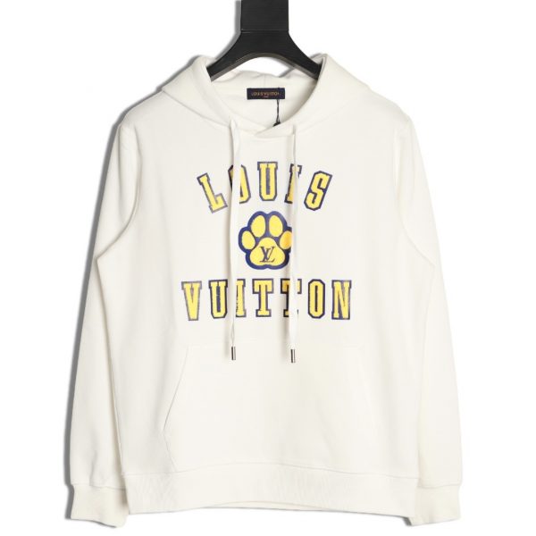 Louis Vuitton Towel Patch Letter Logo Hoodie
