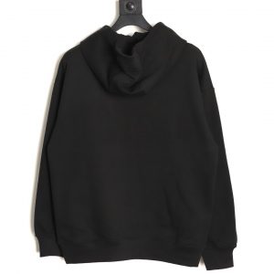 Alternative view of Gucci Hooded Sweatshirt with Small Embroidered Label Black