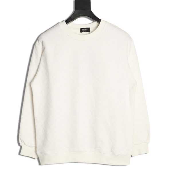 Fendi Flocked Crew Neck Sweatshirt