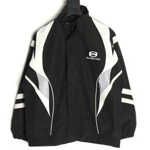 Balenciaga Black Catwalk-Style Spliced ​​Sport Jacket