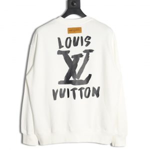 Alternative view of Louis Vuitton Hand-Painted Graffiti Letters Logo Crew Neck Sweatshirt