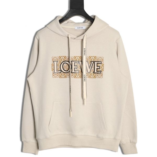 Loewe Hollow Rubber Lettering Hoodie