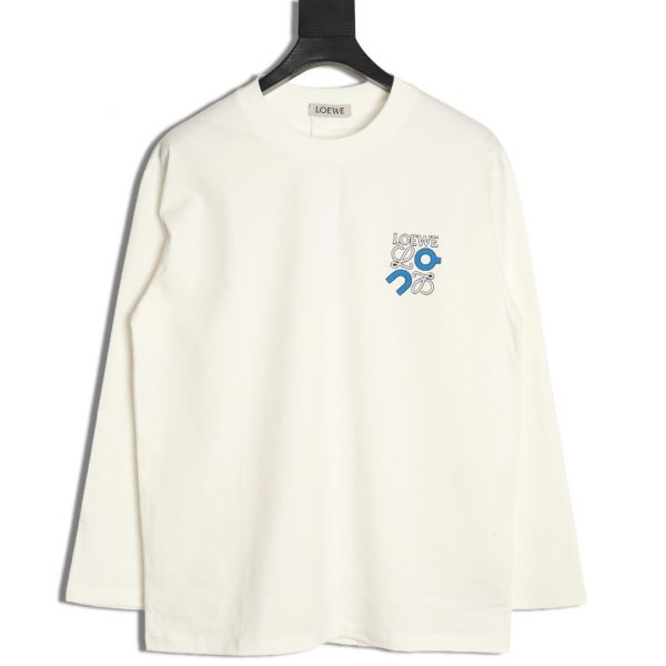 Loewe Long-sleeved Sweatshirt With Embossed Logo Print