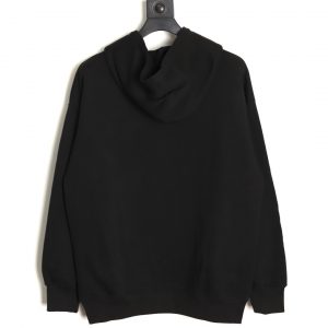 Alternative view of Prada Triangle Iron-On Brand Logo Hoodie with Side Fake Pocket Black