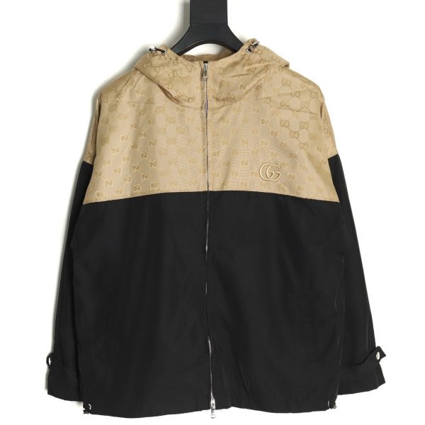 Gucci patchwork vintage floral print hooded jacket