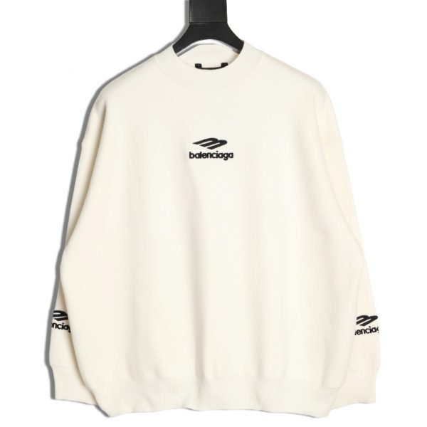 Balenciaga embroidered crew neck sweater