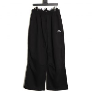 Balenciaga Paris Loose Wide Leg Pants with Double Belt