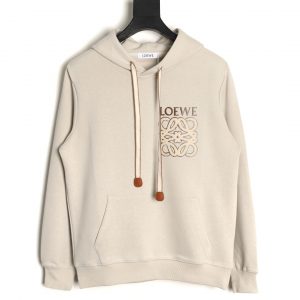 Loewe Fleece Hoodie With Embroidered Patch