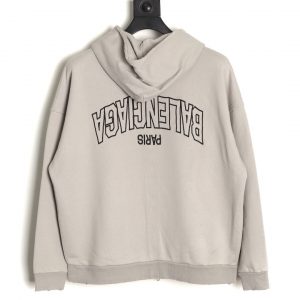 Alternative view of Balenciaga Jacket With Inverted Letter Embroidery on The Back And Double Zipper