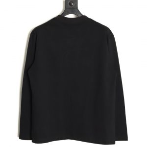 Alternative view of Dior Classic Black Long-Sleeved T-Shirt with Embossed Three-Dimensional Patch