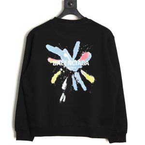 Alternative view of Balenciaga Painted Letter Crew Neck Sweatshirt