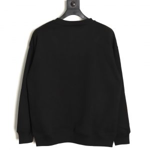 Alternative view of Dior Black Crew Neck Sweatshirt with Embroidered Logo
