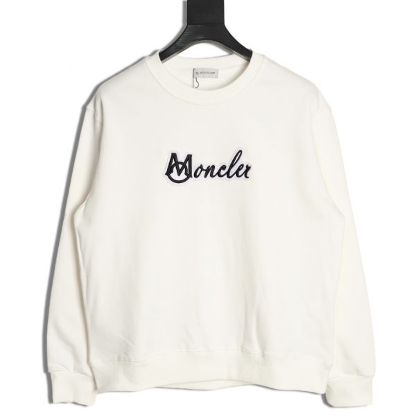 Moncler Patch Letter Crew Neck Sweatshirt