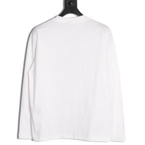 Alternative view of Dior Classic White Long-Sleeved T-Shirt with Embossed Three-Dimensional Patch