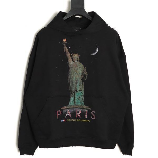Balenciaga Statue of Liberty Print Hoodie