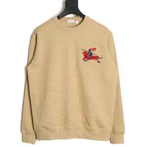 Burberry Lunar New Year Collection Crew Neck Sweatshirt with Embroidered and Flocked Horse