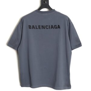 Alternative view of Balenciaga Short Sleeve T-Shirt with Distressed Embroidery